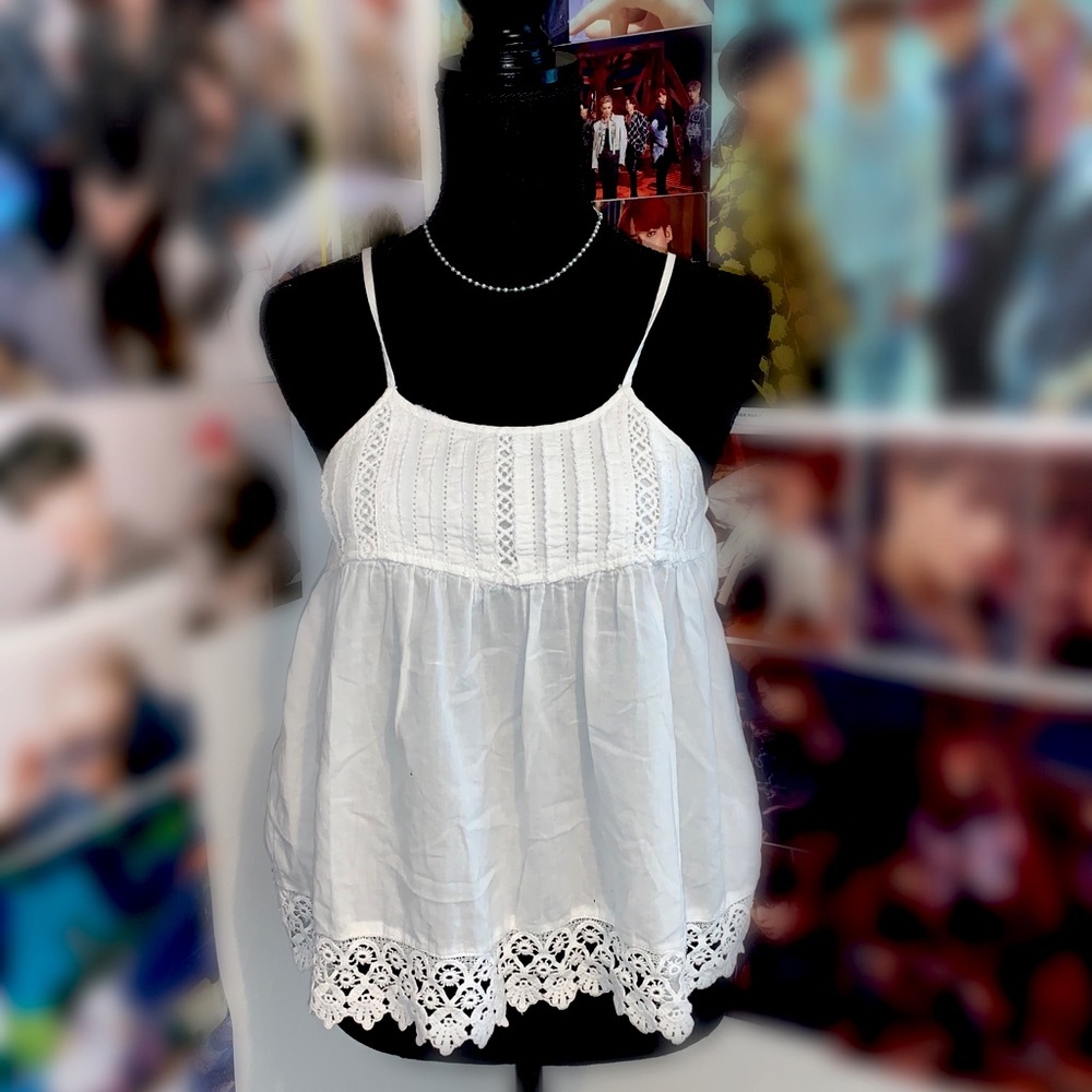 White Beach Blouse with Delicate Details
